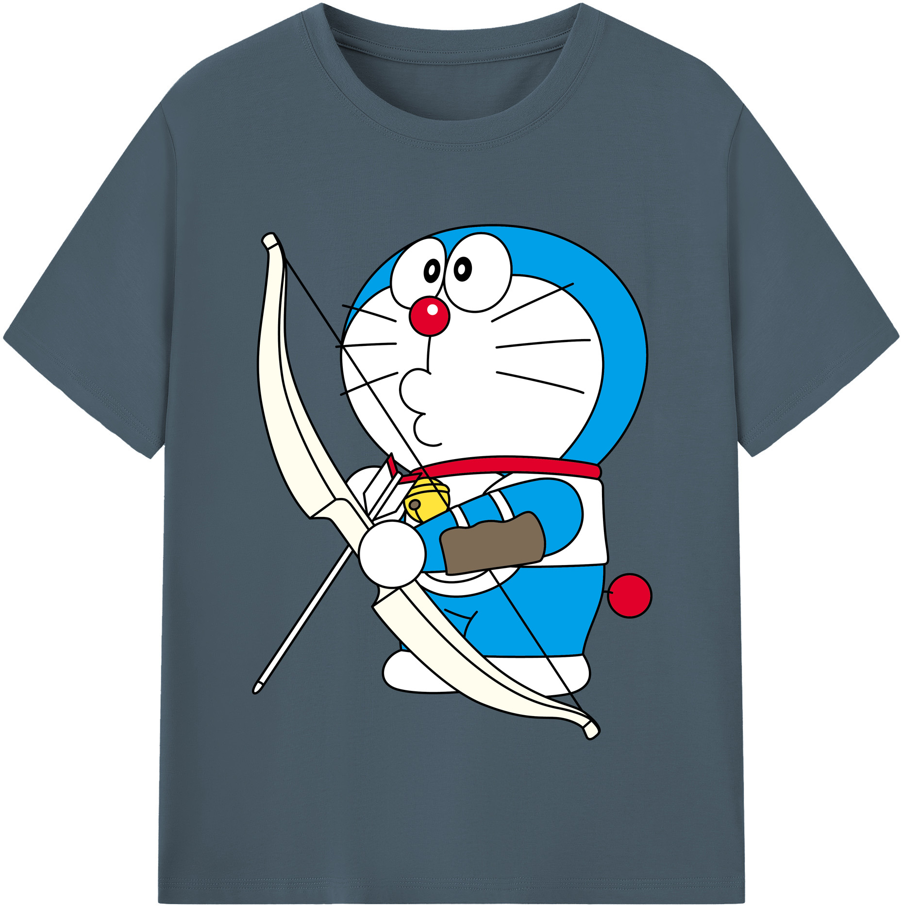 （画像用） ドラえもん Doraemon 綿100％半袖Tシャツ（フロントプリント）